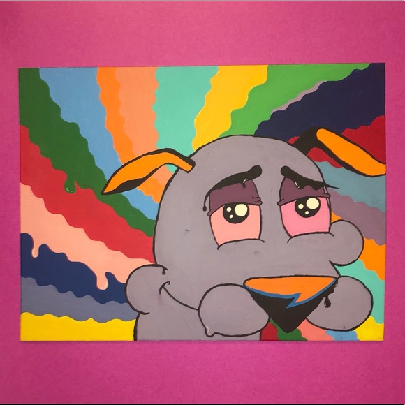 Trippy Courage The Cowardly Dog painting - Picture 1 of 1